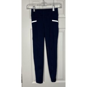 Dover Saddlery Youth‎ Girls Stride Tech Riding Tights Blue Size Small New